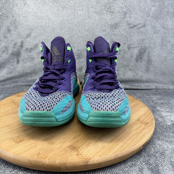 Adidas Crazylight Boost Shoes Mens Size 7 Purple Teal Basketball Sneakers AQ8550 main image 6